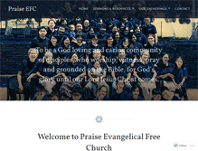 Tablet Screenshot of praiseefc.org